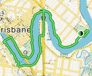 Brisbane City River Loop Via Kangaroo Point Reviews Map