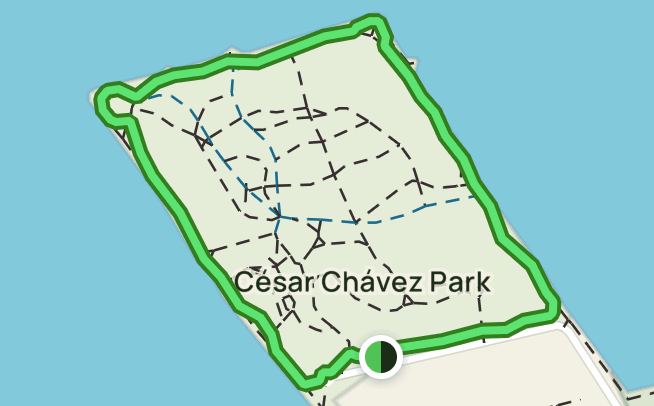 Cesar Chavez March Map