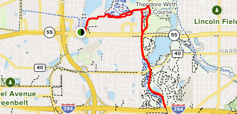 theodore wirth park bike trail map