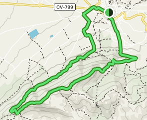 track Biar - Peña del Cuervo - Sierra del Fraile
