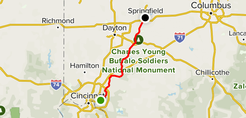 Cincinnati Ohio Ohio River Bike Trail Dayton Ohio Great Miami