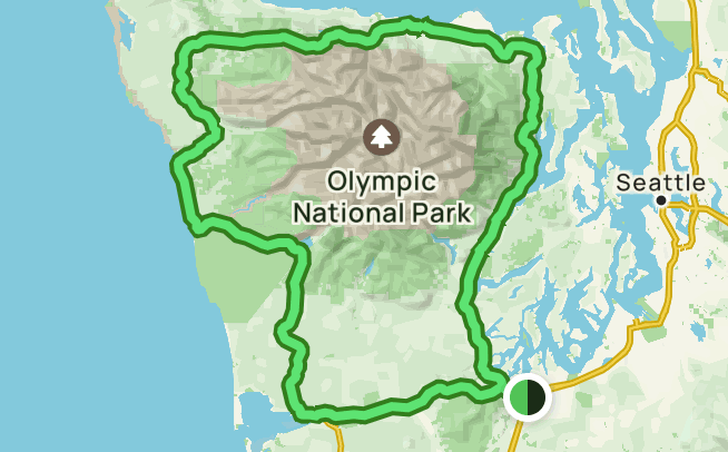 olympic mountains trail map