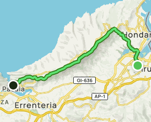 track Camino del Norte: Irún a Pasajes de San Juan