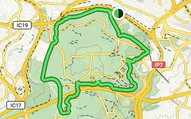 Location of former Monsanto Park Circuit - Lisbon