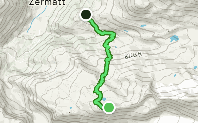 Mappa della ferrovia del Gornergrat