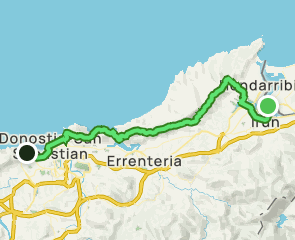 track Camino del Norte: Irún a San Sebastián