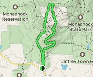 Monadnock Mountain via Cliff Walk - V1 Trail Us New Hampshire Monadnock Via Cliff Walk And Halfway House Loop At Map 19888499 1689170735 300w250h En US I 1 Style 3 