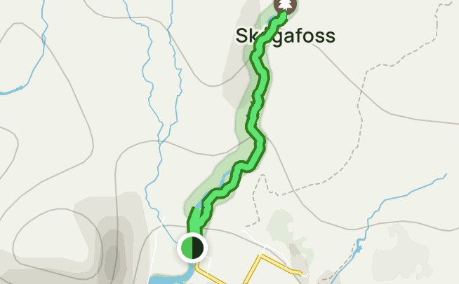 Skogafoss Map