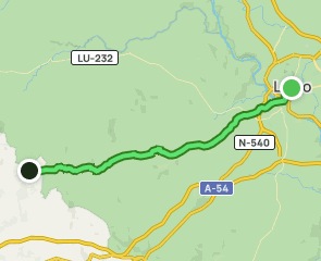 track Camino Primitivo: Lugo a Covela