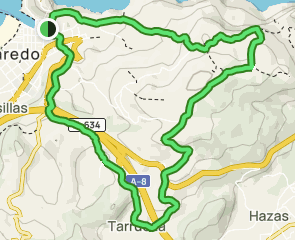 track Acantilado del Aila - Mirador de Erillo -Tarrueza -Santa Ana