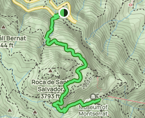 track Canal del Gat - Monasterio de Montserrat