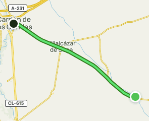track Camino Francés: Población de Campos - Carrión de los Condes