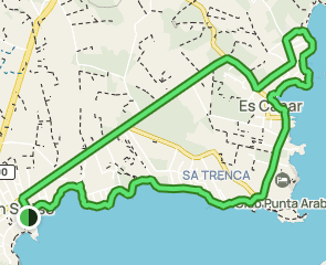 track Can Sansó - Cala Nova - Platja es Canar - Playa Niu Blau