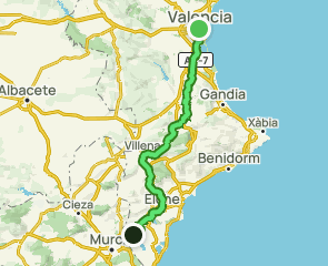 track Camino del Cid - La Defensa del Sur: Valencia - Orihuela