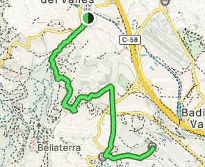 track Camí de Ca n'Arús - Turó Guilany - Universidad Autónoma Barcelona