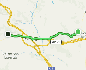 track Camino Francés: Villares de Órbigo - Castrillo de los Polvazares