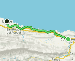 track Camino del Norte: Colombres a Llanes