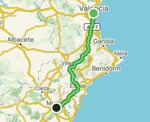 track Camino del Cid: Valencia - Murcia
