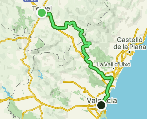 track Camino del Cid: Teruel - Valencia