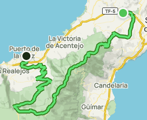 track Aeropuerto de Tenerife - El Portillo - Puerto de la Cruz