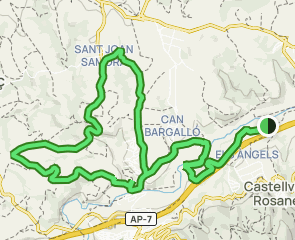 track Ca n'Abat - Can Batllevell - Sant Joan Samora - Sant Salvador