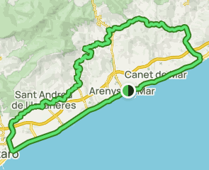 track Arenys de Mar - Arenys de Munt - Sant Andreu de Llavaneres