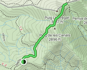 track AE90 Coll de l'Auleda - Coll Forcat