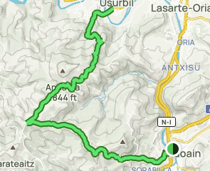 track Andoáin - Usúrbil