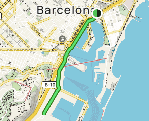 track Barceloneta - Ronda del Port