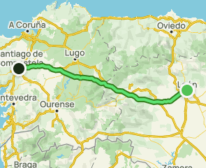track Camino Francés: León - Santiago de Compostela