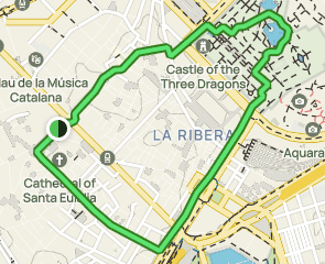 track Barrio Gótico - Parc de la Ciutadella - Barrio de La Ribera
