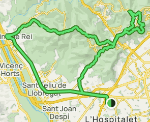 track Can Vidalet - Tibidabo - Mirador de Can Borni