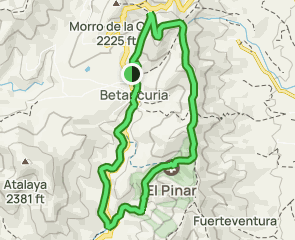 track Bentacuria - Moro de Tegtuno - El Pinar