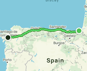 track Camino del Norte - Camino Primitivo: Irún - Santiago de Compostela