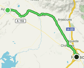 track Ayerbe - Bolea - Huesca