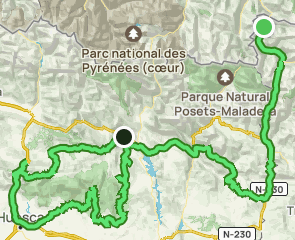 track Banhs de Les - Sierra de Guara - Boltaña