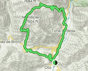track Broto - Cascada de Sorrosal - Mondiciero - Torla-Ordesa