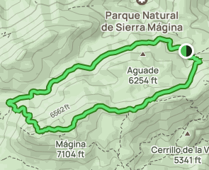 track Caño del Aguadero - Miramundos - Mágina - Peña Jaén