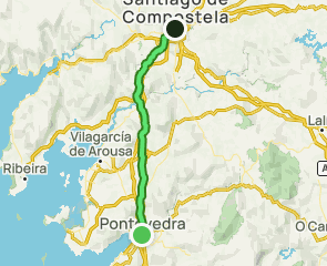 track Camino Portugués Central: Pontevedra a Santiago de Compostela