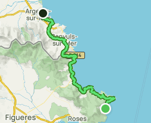 track Cadaqués - Algelès sur Mer
