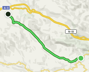 track Buñol - Siete Aguas vía Camino de Cañalarga