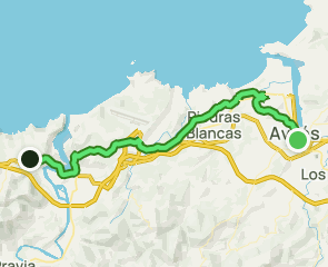 track Camino del Norte: Avilés a Muros de Nalón