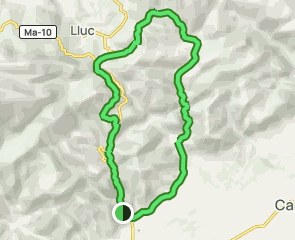 track Caimari - Lluc - Binibona