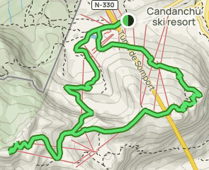 track Candanchú - Tuca Blanca - Candanchú
