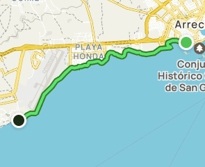 track Arrecife - Playa Guasimeta