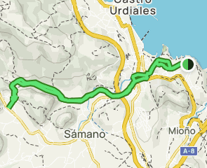 track Alto de la Cruz - Montealegre
