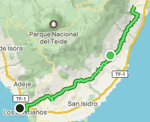 track Arico Viejo - Güímar - Los Cristianos