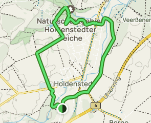NSG Holdenstedter Teiche from Holdenstedt castle, Lower Saxony, Germany