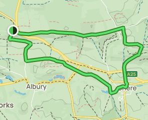 Shere Map Newlands Corner and Shere Circular, Surrey, England - 66 Reviews, Map ...
