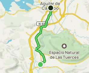 track Calzada de los Blendios Etapa 2: Santa María de Mave - Aguilar de Campoo
